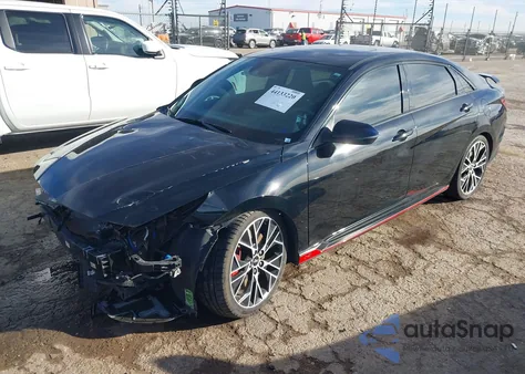 2023 Hyundai Elantra N из США, поврежденный, VIN KMHLW4AK8PU012236